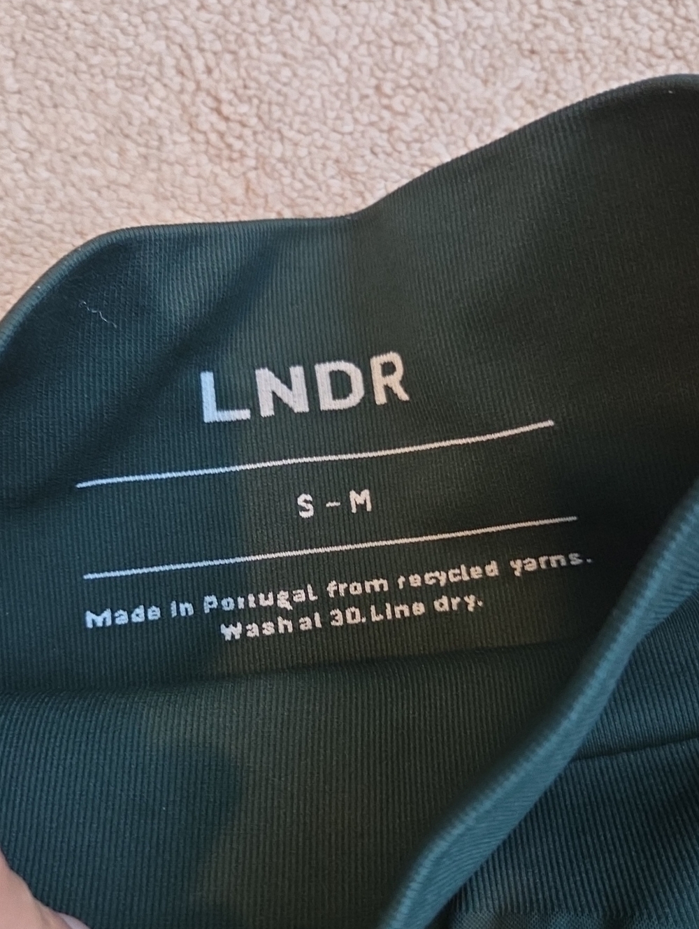 LNDR Chisel/stream Line 7/8 Hunter Green Leggings S-M